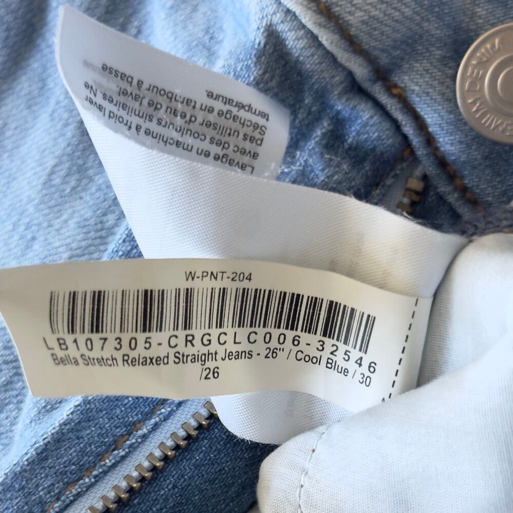 NWT: Quince - Women's Bella Relaxed Straight Stretch Denim Jeans (30" waist) - Picture 5 of 6